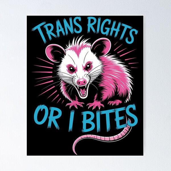 Item preview, Transgender Pride Trans Rights Or I Bites Opossum designed and sold by comptorasunfia.