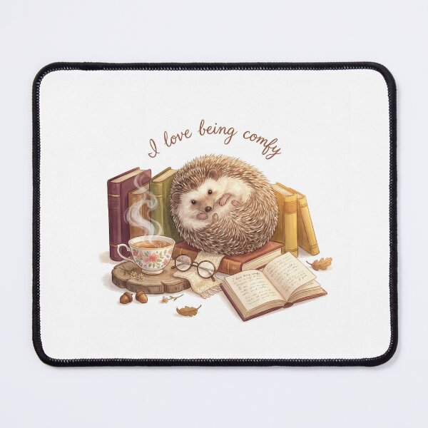 Item preview, Hedgehog Cute I love being Comfy design designed and sold by Vintage Designs +.