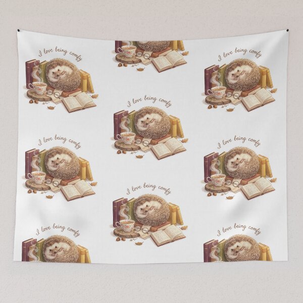 Artikelvorschau, Niedlicher Igel – Ich liebe bequemes Design entworfen und verkauft von Vintage Designs +.
