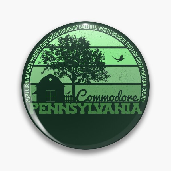 Item preview, Commodore Pennsylvania Sunset Retro Vintage Local Pride Logo designed and sold by CRHPOD20.