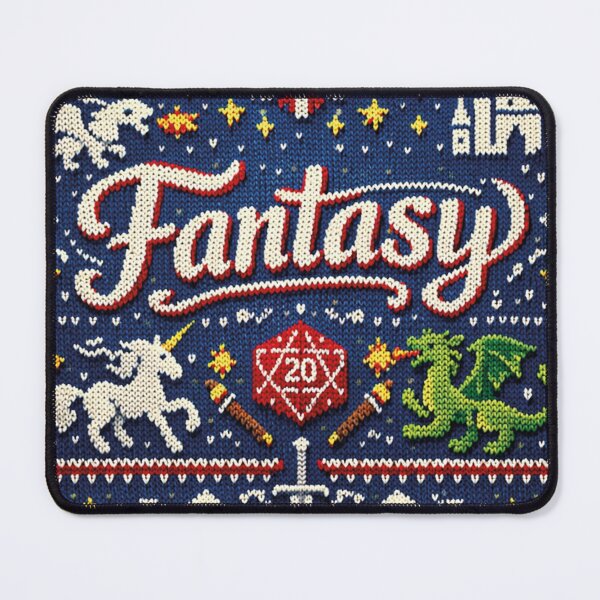 Item preview, I love fantasy knitting patterns – magical retro illustration designed and sold by Mauswohn.