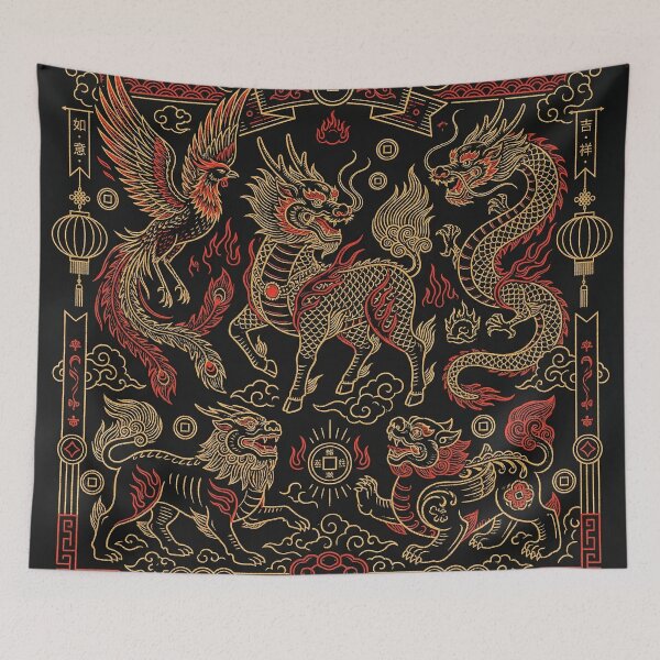 Item preview, Golden Legends of the East Dragon Phoenix and Qilin designed and sold by zzz888.
