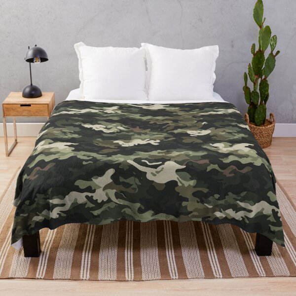 Item preview, Classic Dark Woodland Green & Beige Tactical Camouflage Pattern designed and sold by Patterns & Love .