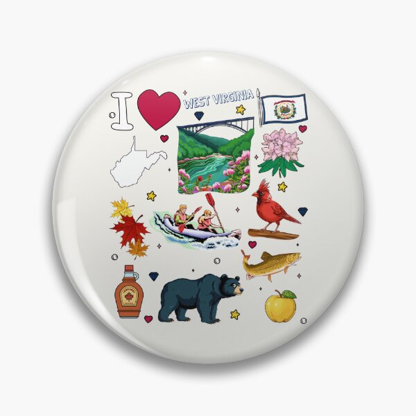 Item preview, West Virginia State Pride, Nature, Adventure & Wildlife Sticker Pack designed and sold by mashmosh.