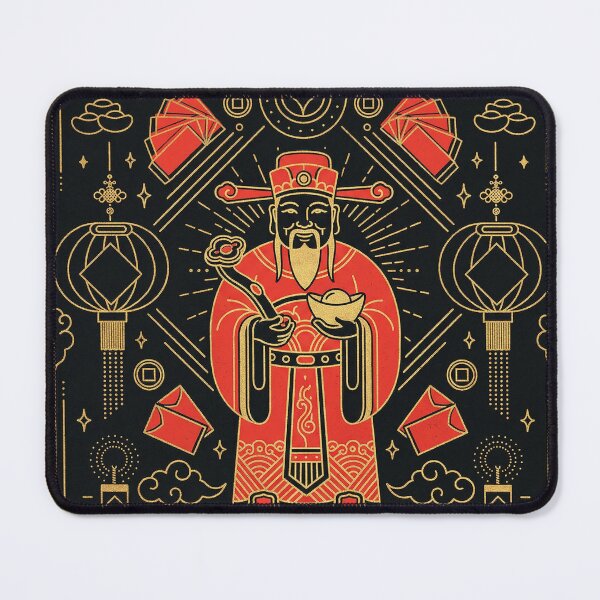 Item preview, Golden God of Wealth Caishen and Lucky Red Envelopes designed and sold by zzz888.