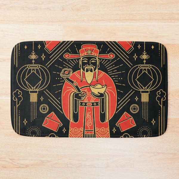 Item preview, Golden God of Wealth Caishen and Lucky Red Envelopes designed and sold by zzz888.