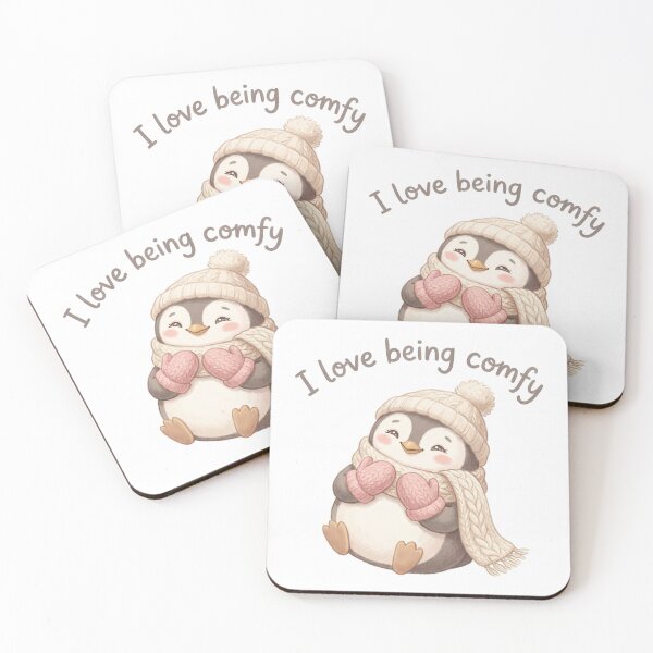 Item preview, Winter Penguin Cute I love being Comfy design designed and sold by Vintage Designs +.