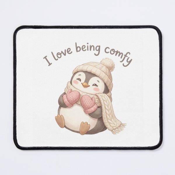 Item preview, Winter Penguin Cute I love being Comfy design designed and sold by Vintage Designs +.