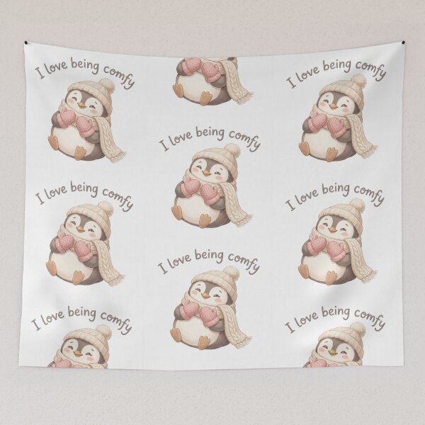 Artikelvorschau, Winterpinguin – Niedlich! Ich liebe bequemes Design. entworfen und verkauft von Vintage Designs +.