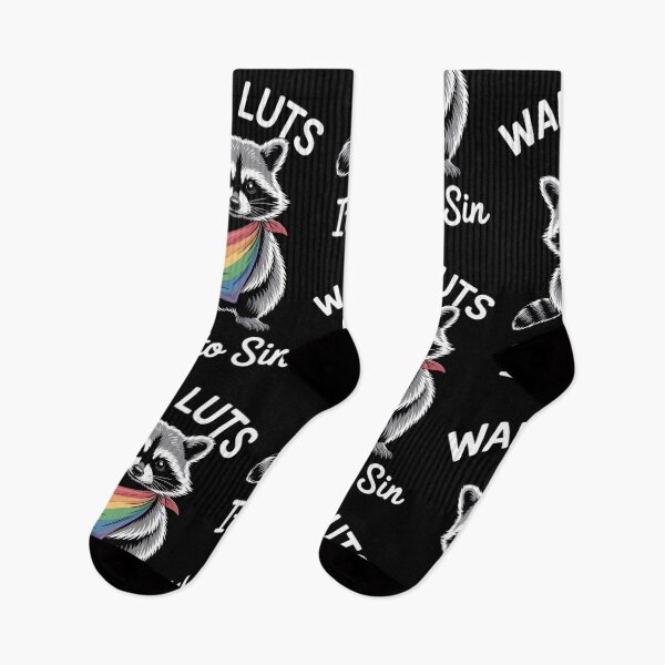 Item preview, Wake Up Sluts It_s Time To Sin Raccoon Rainbow LGBT Pride designed and sold by comptorasunfia.