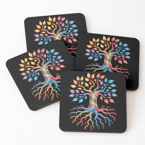Item preview, Tree Of Life Rainbow LGBT Gay Lesbian Pride Flag Ally designed and sold by comptorasunfia.
