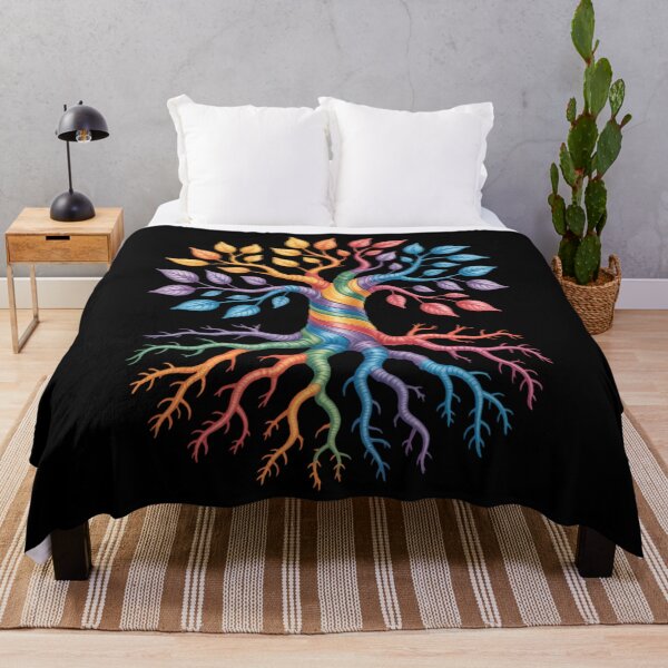 Item preview, Tree Of Life Rainbow LGBT Gay Lesbian Pride Flag Ally designed and sold by comptorasunfia.