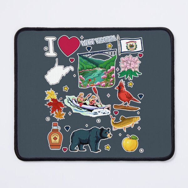 Item preview, West Virginia Adventure & Nature Stickers Pack - Wild and Wonderful designed and sold by mashmosh.