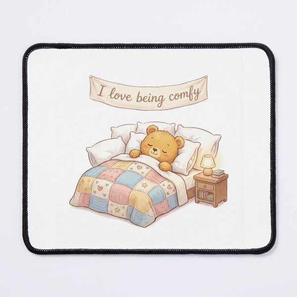 Item preview, Sleeping teddy bear Cute I love being Comfy design designed and sold by Vintage Designs +.