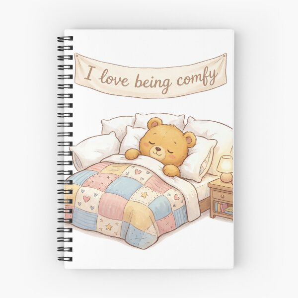 Item preview, Sleeping teddy bear Cute I love being Comfy design designed and sold by Vintage Designs +.