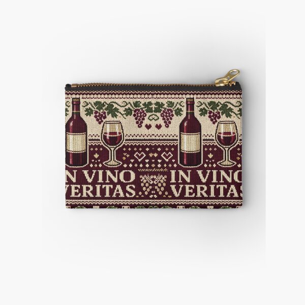 Item preview, In vino veritas – Retro knitting illustration for wine lovers designed and sold by Mauswohn.