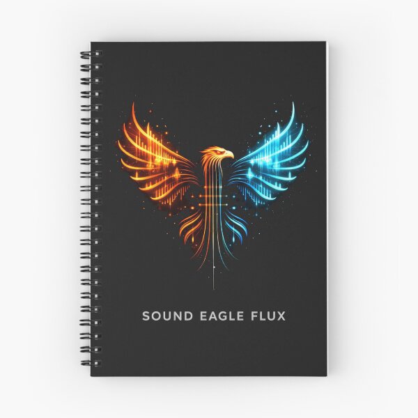 Item preview, Sound Eagle Flux T-Shirt | Neon Fire & Ice Eagle Art Tee designed and sold by KDesignCrafts.