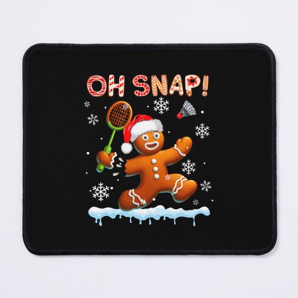 Item preview, Snap Chrismas Gingerbread Broken Playing Badminton Player designed and sold by charitashmoqs.
