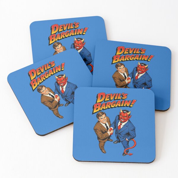 Item preview, Devil’s Bargain Illustration – Retro Devil Business Deal Artwork designed and sold by The Devil's Bargain.