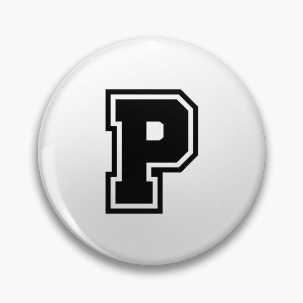 Item preview, Black P - Classic Stylized Initial Alphabet Letter designed and sold by stickerorange.