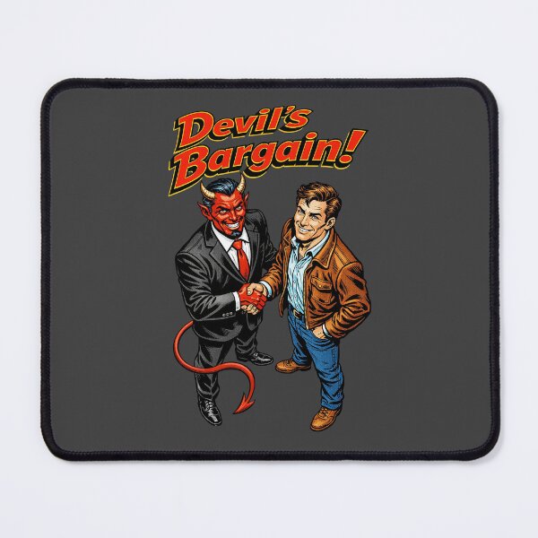 Item preview, Deal with the Devil Illustration – Dark Retro Comic Style Art designed and sold by The Devil's Bargain.