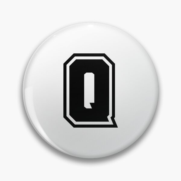 Item preview, Black Q - Classic Stylized Initial Alphabet Letter designed and sold by stickerorange.