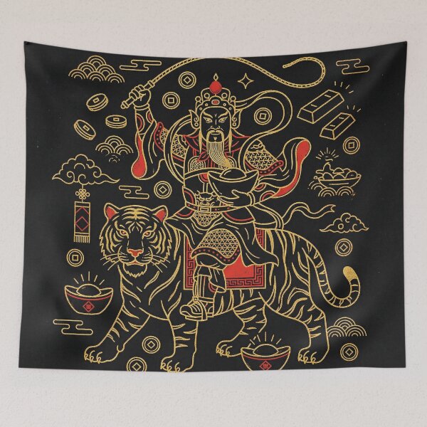 Item preview, Martial God of Wealth Zhao Gongming Riding Tiger designed and sold by zzz888.