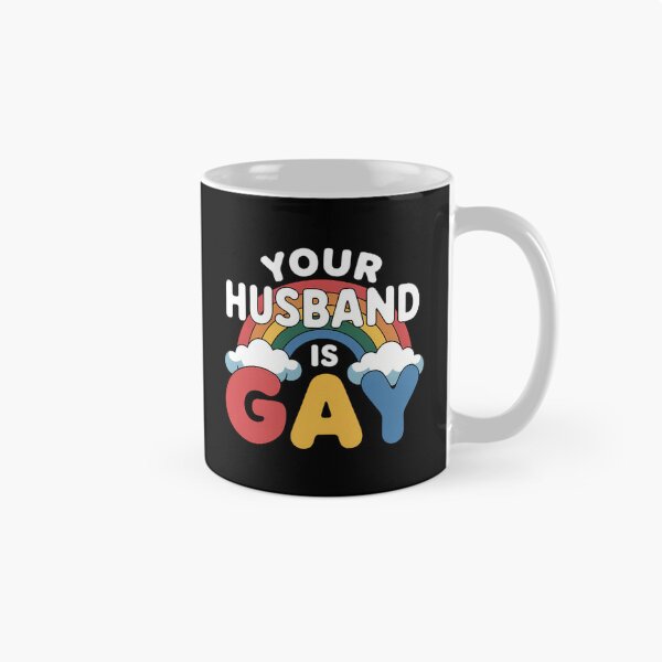 Item preview, Your Husband Is Gay Funny LGBT Joke Pride Month Gay Couples designed and sold by comptorasunfia.