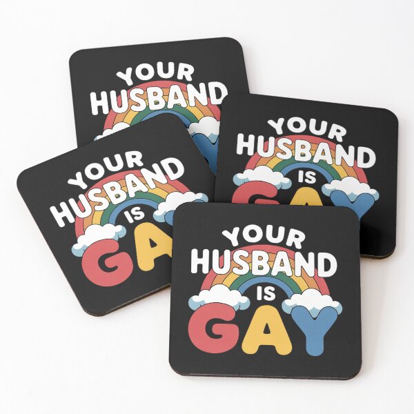 Item preview, Your Husband Is Gay Funny LGBT Joke Pride Month Gay Couples designed and sold by comptorasunfia.
