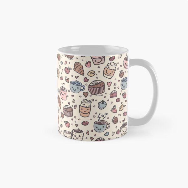 Artikelvorschau, Pastellfarbene Bäckerei & gemütliches Café – Doodle-Muster entworfen und verkauft von Velvet&LaceFinds.