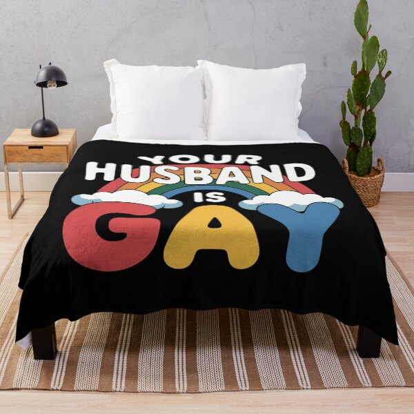 Item preview, Your Husband Is Gay Funny LGBT Joke Pride Month Gay Couples designed and sold by comptorasunfia.