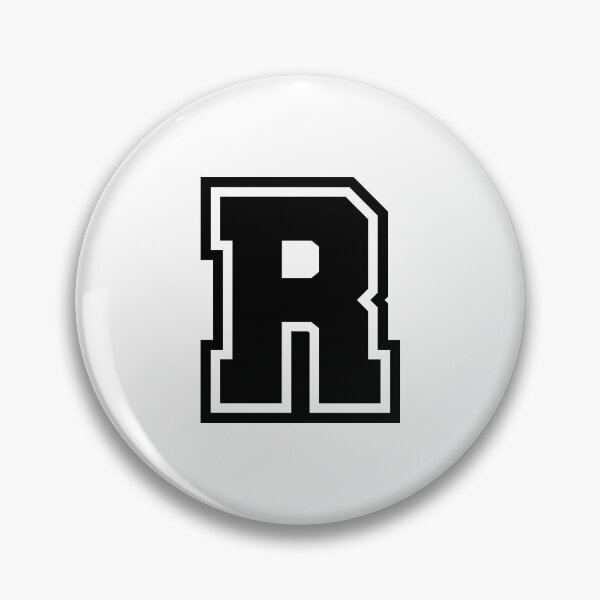 Item preview, Black R - Classic Stylized Initial Alphabet Letter designed and sold by stickerorange.
