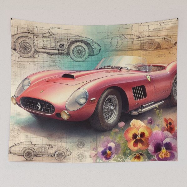 Item preview, Sport car, red car, flowers, technical data designed and sold by RaF71PrO.