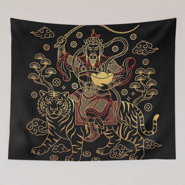 Item preview, Majestic Martial God of Wealth Zhao Gongming Riding Tiger designed and sold by zzz888.