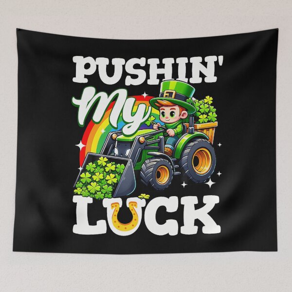 Item preview, Pushing My Luck Tractor St Patricks Day Boys Toddler designed and sold by arzateiosumn.
