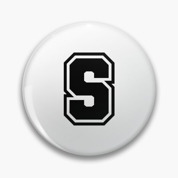 Item preview, Black S - Classic Stylized Initial Alphabet Letter designed and sold by stickerorange.