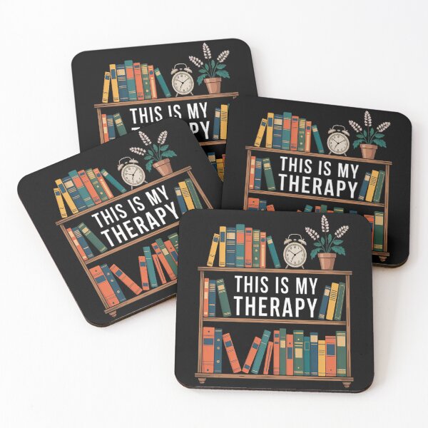 Item preview, This is My Therapy - Books Are My Therapy Library Book designed and sold by HaiharryCartoon.