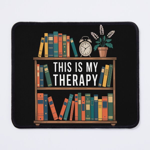 Item preview, This is My Therapy - Books Are My Therapy Library Book designed and sold by HaiharryCartoon.