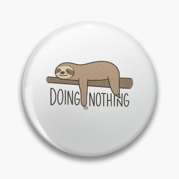 Item preview, Ultra-Relaxed Sloth - Doing Nothing Minimalist Design designed and sold by MKreative Studio.