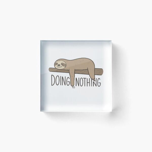 Item preview, Ultra-Relaxed Sloth - Doing Nothing Minimalist Design designed and sold by MKreative Studio.