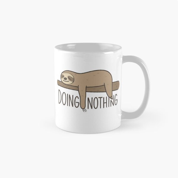 Item preview, Ultra-Relaxed Sloth - Doing Nothing Minimalist Design designed and sold by MKreative Studio.