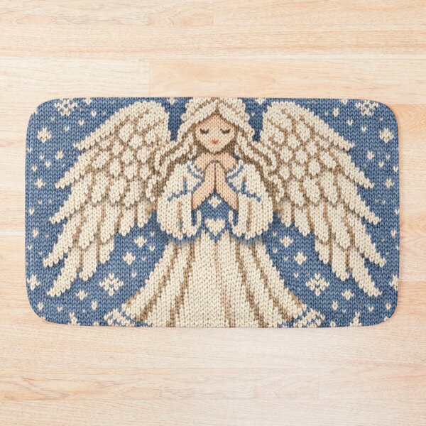 Item preview, Beautiful angel – knitted illustration with a heavenly flair designed and sold by Mauswohn.