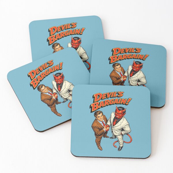 Item preview, Devil’s Bargain Retro Illustration – Deal with the Devil Vintage Art designed and sold by The Devil's Bargain.