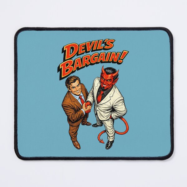 Item preview, Devil’s Bargain Retro Illustration – Deal with the Devil Vintage Art designed and sold by The Devil's Bargain.