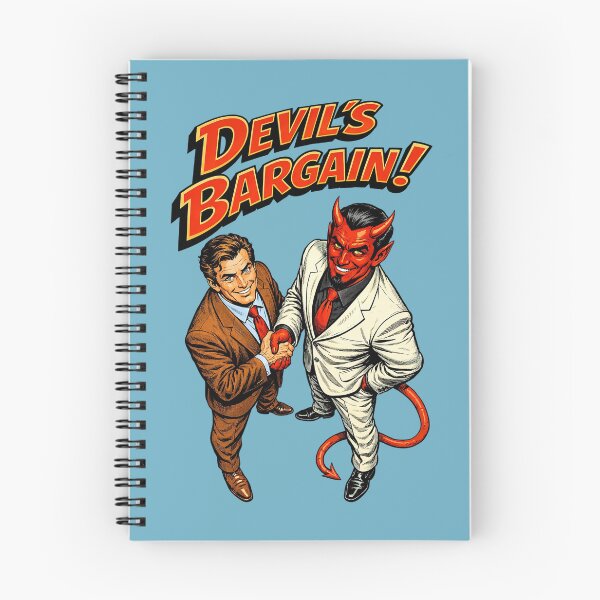 Item preview, Devil’s Bargain Retro Illustration – Deal with the Devil Vintage Art designed and sold by The Devil's Bargain.