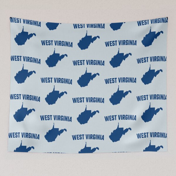 Item preview, West Virginia State Pride - Classic Navy Blue Silhouette designed and sold by mashmosh.
