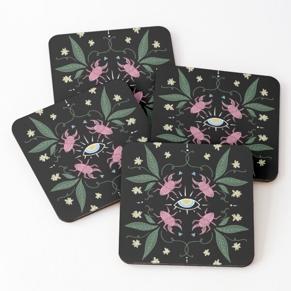 Item preview, Pretty Pink Beetles  designed and sold by SandiOBrogan.