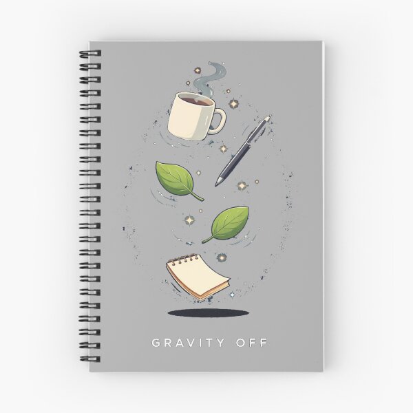 Item preview, Gravity Off T-Shirt – Creative Coffee Floating Notes Aesthetic Art Tee designed and sold by KDesignCrafts.