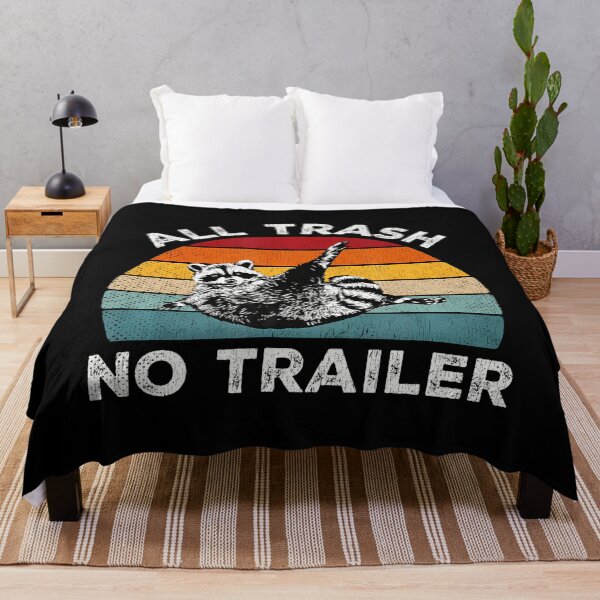 Item preview, All Trash No Trailer Sarcastic Vintage Camping Funny Raccoon designed and sold by arzateiosumn.