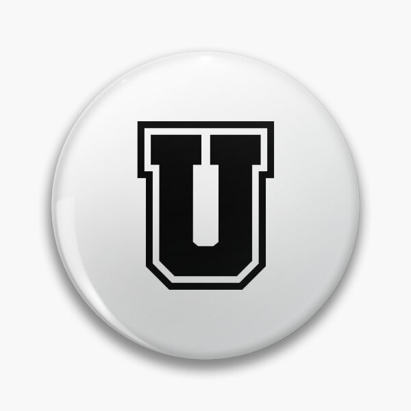 Item preview, Black U - Classic Stylized Initial Alphabet Letter designed and sold by stickerorange.